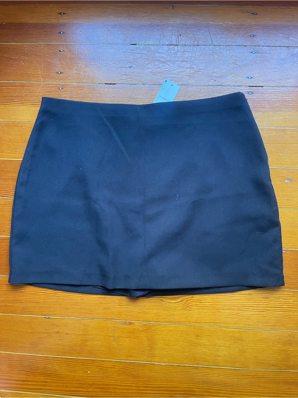 Abercrombie & Fitch Black Mini Skort with Built-In Shorts